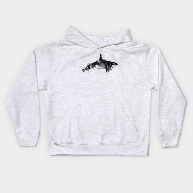 Killer Whale Kids Hoodie by ruifaria